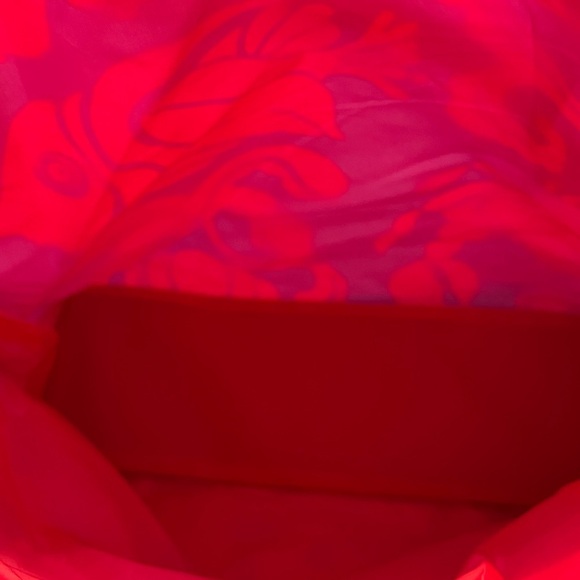 Lilly Pulitzer for Estée Lauder Canvas Tote Pink and Blue fish/ crab vacation - Picture 9 of 12